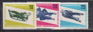 ГДР 1966, №1156-1158, Санный Спорт, 3 марки